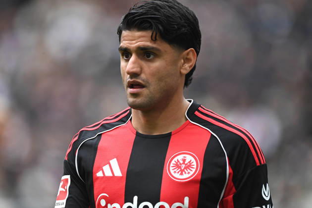 Mahmoud DAHOUD (F) Portraet, Portrait, Porträt, Einzelbild, angeschnittenes Einzelmotiv, Fussball 1. Bundesliga Saison 2025 2026, 34.Spieltag, Spieltag34, matchday34, Eintracht Frankfurt (F) - VfB Stuttgart (S) 2-2 am 16.05.2026 Deutsche Bank Park Frankfurt. DFL regulations prohibit any use of photographs as image sequences and or quasi-video Â