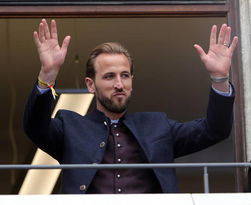 17.05.2026, Meisterfeier am Münchener Rathaus, Marienplatz Muenchen, im Bild: Harry Kane (FC Bayern Muenchen)