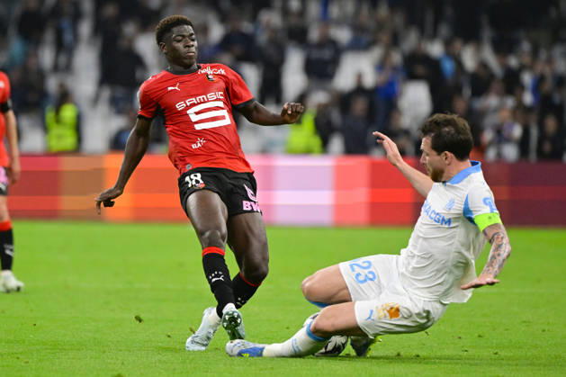 FOOTBALL : Olympique de Marseille VS Stade Rennais FC - Ligue 1 McDonald s - 17 05 2026 Mahamadou Nagida (SRFC) - Ligue 1 McDonald™s match between Olympique de Marseille and Stade Rennais FC on May 17, 2026 at the Orange Velodrome Stadium in Marseille. MarseilleFrance Copyright: xWilliamxCannarellax