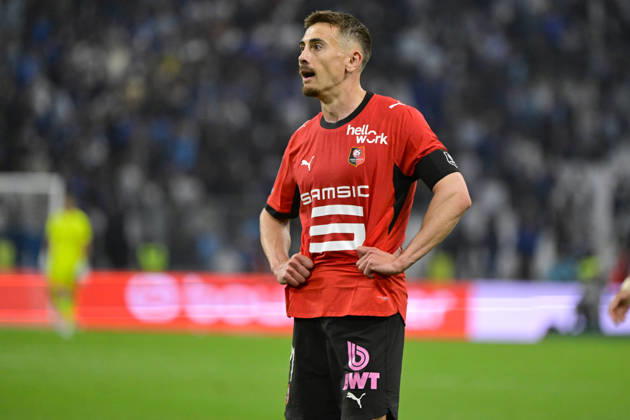 FOOTBALL : Olympique de Marseille VS Stade Rennais FC - Ligue 1 McDonald s - 17 05 2026 Valentin Rongier (SRFC) - Ligue 1 McDonald™s match between Olympique de Marseille and Stade Rennais FC on May 17, 2026 at the Orange Velodrome Stadium in Marseille. MarseilleFrance Copyright: xWilliamxCannarellax