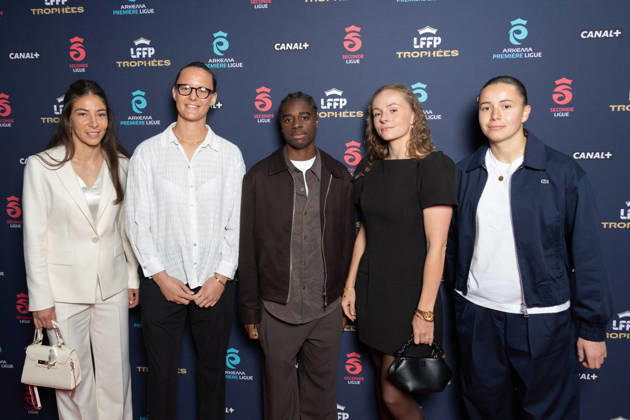 Trophees 2026 - Arkema Premiere Ligue - Paris Clara Mateo, Mylène Chavas, Melween N Dongala, Lou Bogaert attends the awards ceremony of the French Women’s Football Professional League LFFP 2025 2026 season at Pavillon Dauphine on May 18, 2026 in Paris, France. Photo by Nasser Berzane ABACAPRESS.COM Paris France  Copyright: xBerzanexNasser ABACAx