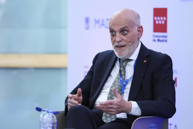 May 21, 2026, Madrid, Madrid, Spain: Javier Tebas, president of LaLiga, participates in a discussion on â€oeTechnology, Piracy, and Artificial Intelligence in Sports†during the ISDE Sports Convention at the Official College of Architects of Madrid on May 21, 2026, in Madrid, Spain. Madrid Spain - ZUMAa181 20260521_zaa_a181_013 Copyright: xIrinaxR.xHipolitox