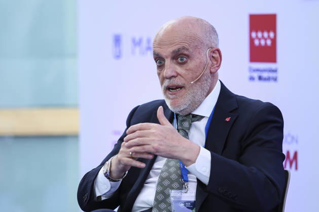 May 21, 2026, Madrid, Madrid, Spain: Javier Tebas, president of LaLiga, participates in a discussion on â€oeTechnology, Piracy, and Artificial Intelligence in Sports†during the ISDE Sports Convention at the Official College of Architects of Madrid on May 21, 2026, in Madrid, Spain. Madrid Spain - ZUMAa181 20260521_zaa_a181_022 Copyright: xIrinaxR.xHipolitox