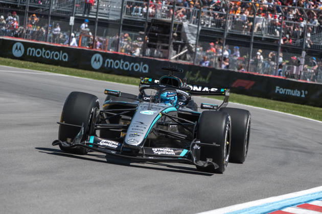 George Russell (UK, Mercedes-AMG Petronas Formula 1 Team 63) im Mercedes W17, CAN, Großer Preis von Kanada, Montreal, Motorsport, Formel 1, 22.05.2026 CAN, Großer Preis von Kanada, Montreal, Motorsport, Formel 1 Montreal Copyright: xEibner-Pressefotox EP_MKB