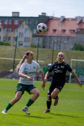 WROCLAW 23.05.2026 KOLEJKA ORLEN EKSTRALIGA PILKI NOZNEJ KOBIET SEZON 2025 26 --- POLISH WOMEN S FOOTBALL TOP LEAGUE MATCH: SLASK WROCLAW - CZARNI SOSNOWIEC, nz PATRYCJA ZIEMBA BUSZEWSKA ZOFIA, fot. KRYSTYNA PACZKOWSKA NEWSPIX.PL NEWSPIX.PL --- newspix.pl