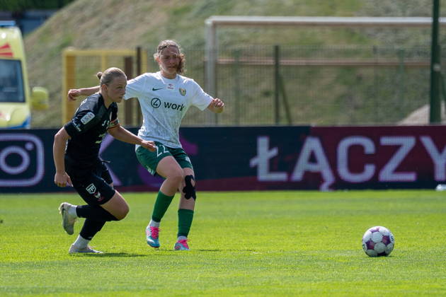 WROCLAW 23.05.2026 KOLEJKA ORLEN EKSTRALIGA PILKI NOZNEJ KOBIET SEZON 2025 26 --- POLISH WOMEN S FOOTBALL TOP LEAGUE MATCH: SLASK WROCLAW - CZARNI SOSNOWIEC, nz MILEK KLAUDIA DARIA SOKOLOWSKA, fot. KRYSTYNA PACZKOWSKA NEWSPIX.PL NEWSPIX.PL --- newspix.pl
