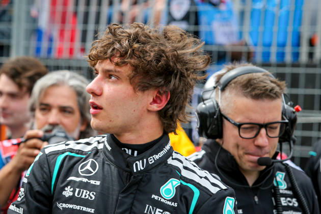 IPA85024869 - (12) Andrea Kimi Antonelli (ITA) - Mercedes-AMG PETRONAS F1 Team - Mercedes W17 - Mercedes E Performance during the Sprint Race of Formula 1 AWS Canadian Grand Prix 2026 at Circuit Gilles Villeneuve in Montreal, Canada. Round 7 of the 2026 FIA Formula One World Championship, WM, Weltmeisterschaft held May 22-24, 2026. The Circuit Gilles Villeneuve on Ile Notre-Dame in Montreal, named after the legendary Ferrari driver, hosts the Sprint format for the seventh round. This event weekend features the F1 Sprint format, with a Sprint Shootout and Sprint Race in addition to the standard qualifying session and Grand Prix. during Formula 1 AWS Canadian Grand Prix 2026 - Round 7 - Circuit Gilles Villeneuve, Formula 1 Championship in , , May 23 2026 Copyright: xStefanoxFacchin xAlessioxDexMarcox xAvens-images.com AvensImages IPAxSportx xx 85024869