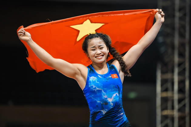 Sport Bilder des Tages U23 Wrestling Asian Championships 50kg WW - Ngoc Linh Do (VIE)
