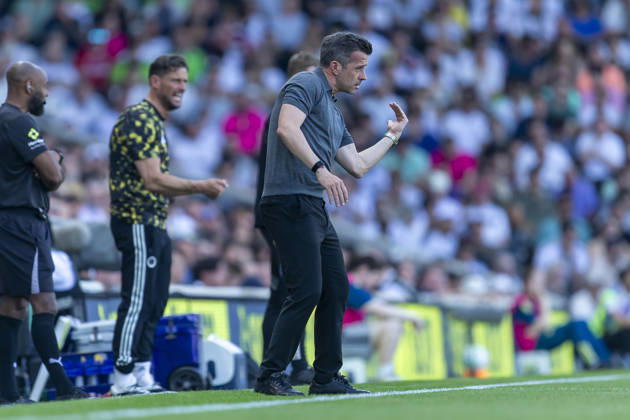 Fulham v Newcastle United - Premier League Fulham Manager, Marco Silva, reacts during the Premier League match between Fulham and Newcastle United at Craven Cottage, London, on May 24, 2026. London Greater London United Kingdom Copyright: xMIxNewsx originalFilename:fletcher-fulhamvs260524_nphFb