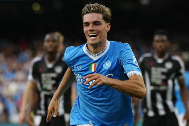 Miguel Gutierrez of SSC Napoli during the Serie A match between SSC Napoli and Udinese Calcio at Stadio Diego Armando Maradona Naples Italy on 24 May 2026. Naples Stadio Diego Armando Maradona Naples Italy Copyright: xFrancoxRomanox SP24-1433-155