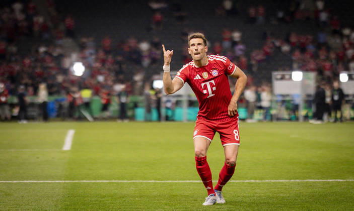 Berlin, Germany. 23rd Mai 2026. Schlussjubel Leon Goretzka (FCB) Bayern München - VfB Stuttgart 23.05.2026