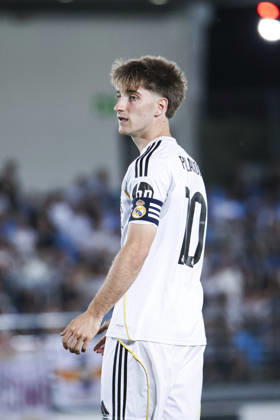 Real Madrid Castilla vs. CE Sabadell, on the playoff matchday of the 2025 26 Primera Federacion (Third Division of Spain) May 29, 2026, Madrid, Spain: Cesar Palacios during the Primera Division championship football match between Real Madrid Castilla and CD Sabadell on 29 May 2026 at Estadio Alfredo Di Stefano in Madrid, Spain. Madrid Madrid Spain Copyright: xAlejandroxMatiasx