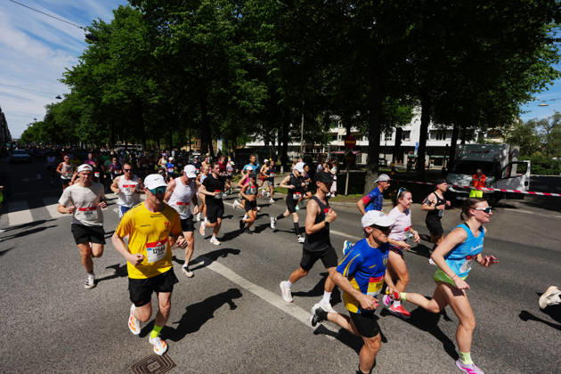 STOCKHOLM, SWEDEN 20260530 Runners during the Stockholm marathon on Saturday. STOCKHOLM SWEDEN x10500x