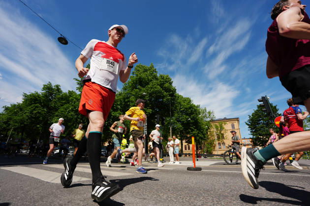 STOCKHOLM, SWEDEN 20260530 Runners during the Stockholm marathon on Saturday. STOCKHOLM SWEDEN x10500x