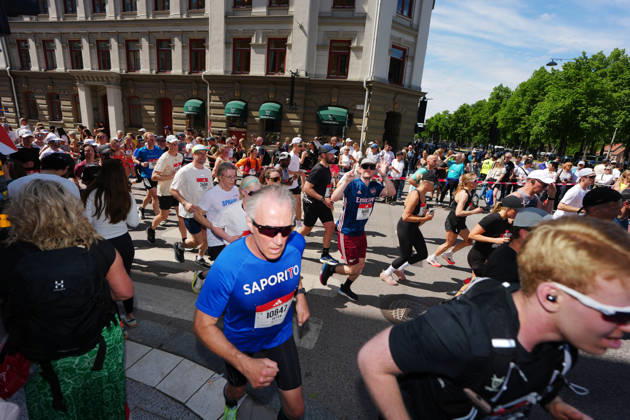 STOCKHOLM, SWEDEN 20260530 Runners during the Stockholm marathon on Saturday. STOCKHOLM SWEDEN x10500x