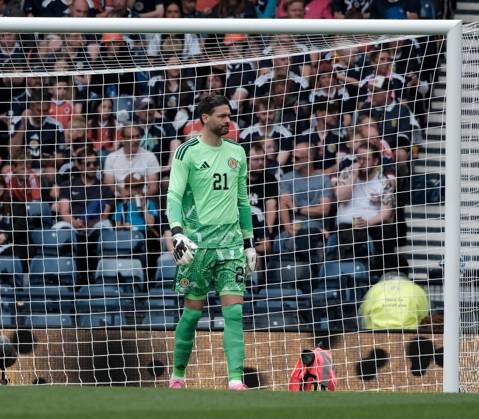 UK: Scotland v Curacao, International Friendly, Länderspiel, Nationalmannschaft at Barclays Hampden, Glasgow, Scotland on 30 May 2026: Pictured: Scotland goalkeeper Craig Gordon Glasgow Barclays Hampden Scotland Copyright: xAlexxToddx