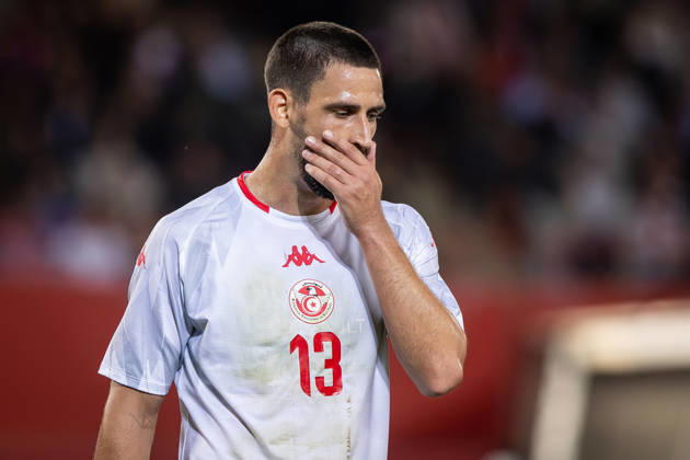 AUSTRIA - TUNISIA Rani Khedira of Tunisia and Union Berlin during the friendly football match ahead of FIFA World Cup, WM, Weltmeisterschaft, Fussball WM, Weltmeisterschaft, Fussball 2026 WM, Weltmeisterschaft, Fussball WM, Weltmeisterschaft, Fussball between Austria and Tunisia, matchday 2. Ernst Happel Stadium, Stadion, Vienna, Austria, June 01, 2026. Photo by Branislav Racko Copyright: xx 080A2015