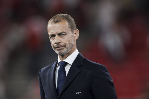 Paris Saint-Germain FC v Arsenal FC - UEFA Champions League Aleksander Ceferin, president of UEFA, looks on during the award ceremony following the UEFA Champions League 2025 26 final football match between Paris Saint-Germain FC and Arsenal FC. Budapest Hungary Copyright: xNicolòxCampox