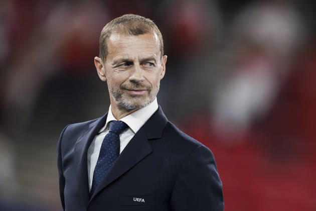 Paris Saint-Germain FC v Arsenal FC - UEFA Champions League Aleksander Ceferin, president of UEFA, looks on during the award ceremony following the UEFA Champions League 2025 26 final football match between Paris Saint-Germain FC and Arsenal FC. Budapest Hungary Copyright: xNicolòxCampox