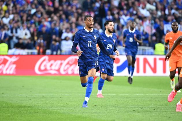 olise (michael) FOOT PREPARATION COUPE DU MONDE 2026 2026 FRANCE-COTE D IVOIRE (1-2) STADE DE LA BEAUJOIRE NANTES FRANCE 04 06 2026 LAHALLE PIERRE cherki (rayan) 24 NANTES STADE DE LA BEAUJOIRE France GermanyxJapanxUKxFrancexBelgiumxOUT Copyright: xLAHALLExPIERREx