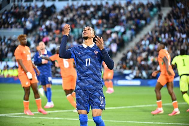 olise (michael) FOOT PREPARATION COUPE DU MONDE 2026 2026 FRANCE-COTE D IVOIRE (1-2) STADE DE LA BEAUJOIRE NANTES FRANCE 04 06 2026 LAHALLE PIERRE NANTES STADE DE LA BEAUJOIRE France GermanyxJapanxUKxFrancexBelgiumxOUT Copyright: xLAHALLExPIERREx
