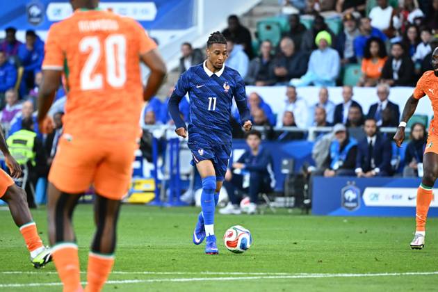 olise (michael) FOOT PREPARATION COUPE DU MONDE 2026 2026 FRANCE-COTE D IVOIRE (1-2) STADE DE LA BEAUJOIRE NANTES FRANCE 04 06 2026 LAHALLE PIERRE NANTES STADE DE LA BEAUJOIRE France GermanyxJapanxUKxFrancexBelgiumxOUT Copyright: xLAHALLExPIERREx