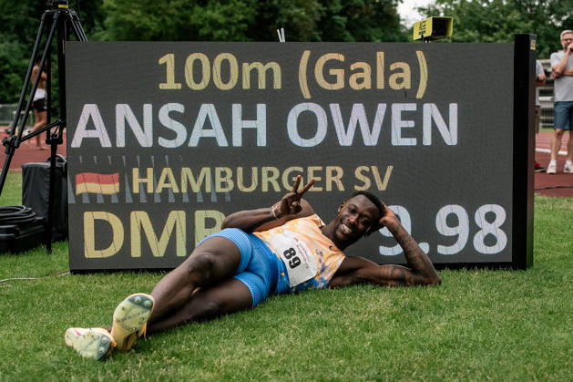 Owen Ansah (Hamburger SV, 89, 100m Maenner), GER, Leichtathletik, Athletics, Sparkassen Gala, Regensburg, 06.06.2026, GER, Leichtathletik, Athletics, Sparkassen Gala, Regensburg, 06.06.2026 Regensburg Copyright: xStefanxMayerx EP_SMR