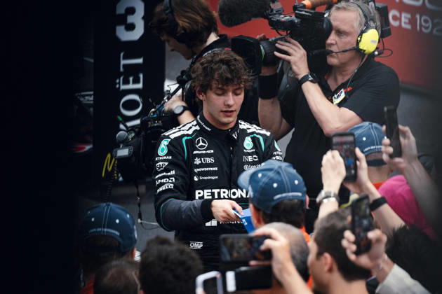 June 7, 2026, Monte Carlo, Monte Carlo, Principality of Monaco: ANDREA KIMI ANTONELLI (12, Mercedes AMG Petronas F1 Team, ITA, Italian F1 Driver, W17) during the Formula 1 Podium on Race Day (Sunday) at the Formula 1 Louis Vuitton Grand Prix de Monaco 2026 in Monte Carlo, Principality of Monaco Monte Carlo Principality of Monaco - ZUMAr193 20260607_zsp_r193_010 Copyright: xSaraxRuffonix