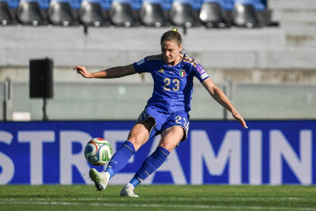FOOTBALL - FIFA World Cup, WM, Weltmeisterschaft, Fussball - Qualifiers - Italy vs Serbia Photo by IPA ABACAPRESS.COM85455589 - Cecilia Salvai (Italy) during Qualifiers - Italy vs Serbia, FIFA World Cup match in Pisa, Italy, June 05 2026 Pisa Italy  Copyright: xIPAxSport ABACAx