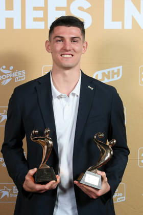 Trophees LNH 2026 - Paris Aymeric Minne is seen during the Trophees LNH 2026 ceremony at Theâtre Marigny on the Champs-Élysees in Paris, France on June 9, 2026, as he is named MVP of the season by the Ligue Nationale de Handball. Photo by Lionel Urman ABACAPRESS.COM Paris France Copyright: xUrmanxLionel ABACAx