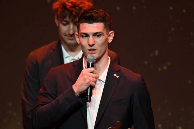 Trophees LNH 2026 - Paris Aymeric Minne is seen during the Trophees LNH 2026 ceremony at Theâtre Marigny on the Champs-Élysees in Paris, France on June 9, 2026, as he is named MVP of the season by the Ligue Nationale de Handball. Photo by Lionel Urman ABACAPRESS.COM Paris France Copyright: xUrmanxLionel ABACAx