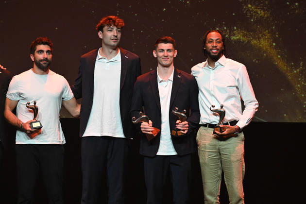 Trophees LNH 2026 - Paris Aymeric Minne is seen during the Trophees LNH 2026 ceremony at Theâtre Marigny on the Champs-Élysees in Paris, France on June 9, 2026, as he is named MVP of the season by the Ligue Nationale de Handball. Photo by Lionel Urman ABACAPRESS.COM Paris France Copyright: xUrmanxLionel ABACAx