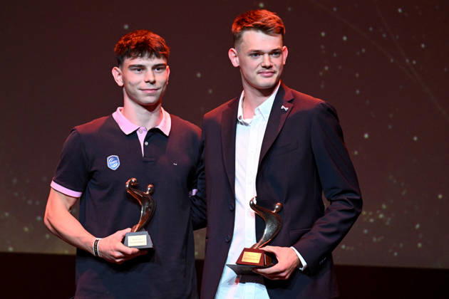 Trophees LNH 2026 - Paris Romeo Kersauson and Emilien Peyronnet are honored as Best Young Players during the Trophees LNH 2026 ceremony at Theâtre Marigny on the Champs-Élysees in Paris, France on June 9, 2026, as the Ligue Nationale de Handball recognizes emerging talents. Paris France  Copyright: xUrmanxLionel ABACAx