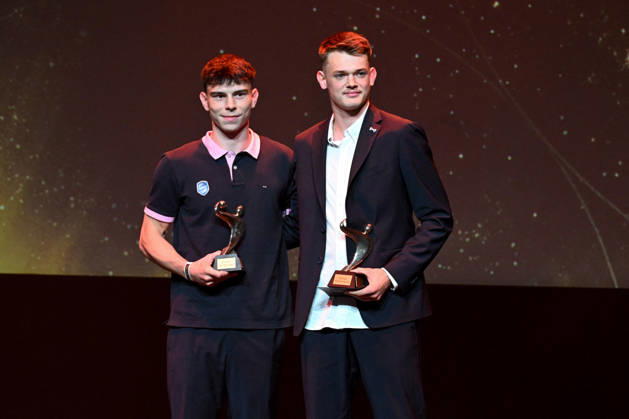 Trophees LNH 2026 - Paris Romeo Kersauson and Emilien Peyronnet are honored as Best Young Players during the Trophees LNH 2026 ceremony at Theâtre Marigny on the Champs-Élysees in Paris, France on June 9, 2026, as the Ligue Nationale de Handball recognizes emerging talents. Paris France  Copyright: xUrmanxLionel ABACAx