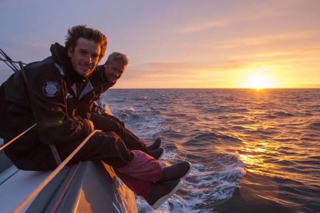 VOILE : Yann Elies - Entrainement - Transat Jacques Vabre - 15 09 2015 Yann Elies, skipper du monocoque Imoca Groupe Queguiner-Leucemie Espoir en vue de la Transat Jacques Vabre 2015 le 11 08 2015  Copyright: xAlexisxCourcouxx
