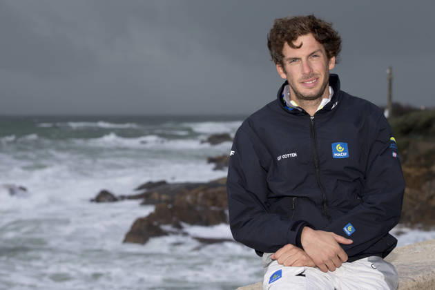 VOILE : VendÃ e globe 2024 - Archives Charlie Dalin et Yoann Richomme - 06 01 2025 Charlie Dalin, skipper Macif 2015, lors de la Solo Maitre Coq 2018 - Les Sables d Olonne le 15 03 2018 LES SABLES D OLONNEFrance  Copyright: xALEXISxCOURCOUXx