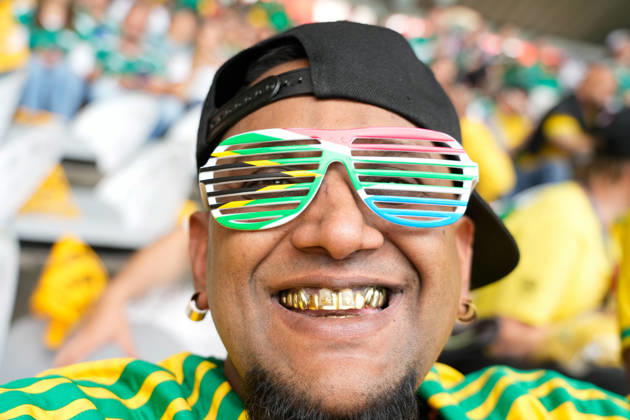 Mexico v South Africa: Group A - FIFA World Cup, WM, Weltmeisterschaft, Fussball 2026 Supporter of South Africa poses for the photo during the FIFA World Cup 2026 Group A match between Mexico and South Africa at Mexico City Stadium on June 11, 2026 in Mexico City, Mexico. Mexico City Mexico  Copyright: xJosexBretonx originalFilename:bretonhernandez-mexicovs260611_npN9O.jpg