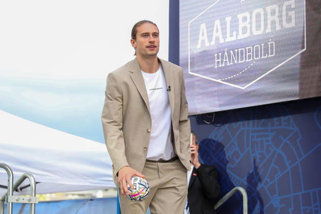 12.06.2026, xgox, Handball - EHF Champions League Media Day - und Abschlusstraining emspor, v.l. Juri Knorr (Aalborg, 21) Koeln