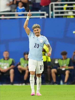 Saudi Arabia v Uruguay - FIFA World Cup, WM, Weltmeisterschaft, Fussball 2026 - Group H FLORIDA, USA - JUNE 15: Maximiliano Araujo of Uruguay celebrates after scoring a goal during the 2026 FIFA World Cup First Stage Group H match between Saudi Arabia and Uruguay at Hard Rock Stadium (Miami Stadium) in Miami Gardens, Florida, United States on June 15, 2026. Evrim Aydin Anadolu Florida United States. Editorial use only. Please get in touch for any other usage.  Copyright: x2026xAnadoluxEvrimxAydinx