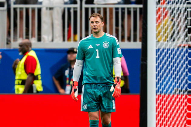 FIFA Fussball Weltmeisterschaft 2026, Gruppe E, Spiel 1, Deutschland vs. Curacao, 14.06.2026 im NRG Stadium in Houston, Texas Tor zum 1:1 durch Livano Comenencia hier Manuel Neuer Copyright: xBahhoxKarax