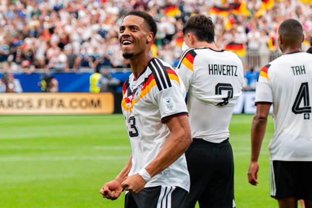 FIFA Fussball Weltmeisterschaft 2026, Gruppe E, Spiel 1, Deutschland vs. Curacao, 14.06.2026 im NRG Stadium in Houston, Texas Tor zum 3:1 durch Kai Havertz (Deutschland) Jamal Musiala (Deutschland) Nathaniel Brown (Deutschland) Aleksandar Pavlovic (Deutschland) Felix Nmecha (Deutschland) Jamal Musiala (Deutschland) Leroy Sane (Deutschland) Florian Wirtz (Deutschland) Nico Schlotterbeck (Deutschland) Copyright: xBahhoxKarax