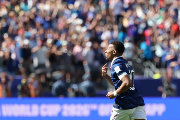Kylian Mbappe of France celebrates a goal during the FIFA World Cup, WM, Weltmeisterschaft, Fussball 2026 group stage match France against Senegal in at MetLife stadium in de New Jersey, USA, 16 June 2026. FIFA World Cup 2026 - Group I - France vs Senegal ACHTUNG: NUR REDAKTIONELLE NUTZUNG Copyright: xSebastiaoxMoreirax GR2353 20260616-55020615862_1 FIFA World Cup 2026 - Group I - France vs Senegal !ACHTUNG: NUR REDAKTIONELLE NUTZUNG! Copyright: xIMAGO SebastiaoxMoreirax imago images 0859306372 0859306372st