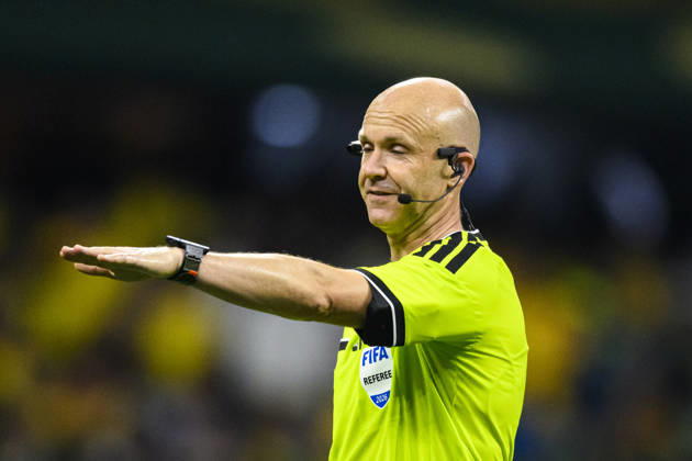 June 17, 2026, Mexico City, Mexico City, Mexico: Referee Anthony Taylor gestures during the FIFA World Cup, WM, Weltmeisterschaft, Fussball 2026 match between Uzbekistan and Colombia. Uzbekistan hosted Colombia at Mexico City Stadium on June 17, 2026 in Mexico City, Mexico Soccer 2026: Uzbekistan 1:3 Colombia - FIFA World Cup 2026 - ZUMAf196 20260617_zsp_f196_036 Copyright: xMartinxFonsecax