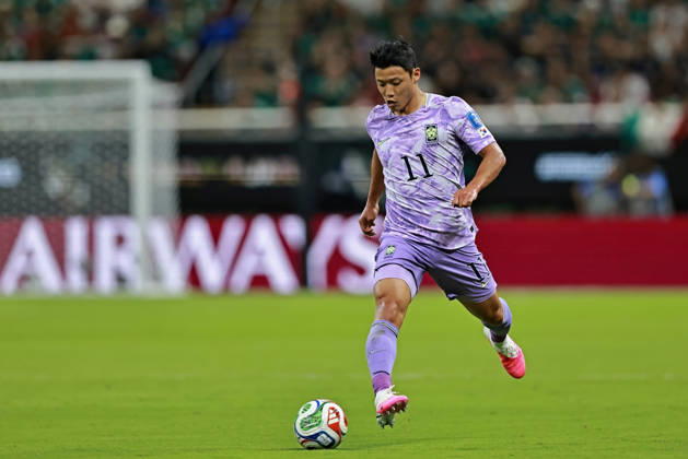 June 18, 2026, Guadalajara, Jalisco, Mexico: Hwang Hee-chan of Korea Republic runs with the ball during the match between Mexico and Korea Republic for the 2st round of the group A of the FIFA World Cup, WM, Weltmeisterschaft, Fussball 2026, at Guadalajara Stadium, in Guadalajara, Mexico on June 18, 2026. Photo: DiaEsportivo Guadalajara Mexico - ZUMAh208 20260618_zsp_h208_074 Copyright: xHeulerxAndreyx