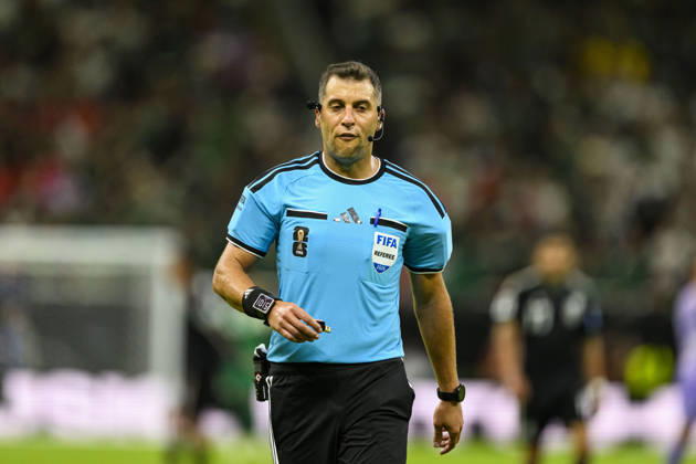 June 18, 2026, Mexico City, Mexico City, Mexico: Referee Gustavo Tejera looks on during the FIFA World Cup, WM, Weltmeisterschaft, Fussball 2026 match between Mexico and Korea Republic. Mexico hosted Korea Republic at Guadalajara Stadium on June 18, 2026 in Guadalajara, Mexico Soccer 2026: Mexico 1:0 Korea Republic - FIFA World Cup 2026 - ZUMAf196 20260618_zsp_f196_044 Copyright: xMartinxFonsecax