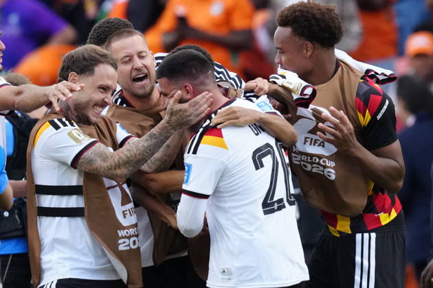 June 20, 2026, Toronto, On, CANADA: Germany players celebrate with Deniz Undav (26) after his second goal against Ivory Coast during stoppage time in the second half of a World Cup Group E soccer match, in Toronto, on Saturday, June 20, 2026. Canada News - June 20, 2026  - ZUMAc35_ 20260620_zaf_c35_205 Copyright: xFrankxGunnx