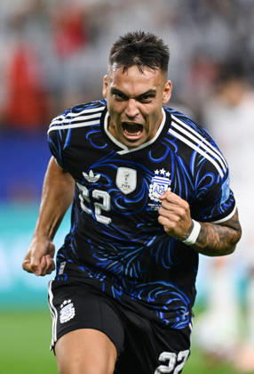 (260628) -- DALLAS, June 28, 2026 -- Lautaro Martinez of Argentina celebrates his goal during the group J match between Jordan and Argentina at the 2026 FIFA World Cup, WM, Weltmeisterschaft, Fussball at Dallas Stadium in Dallas, the United States, on June 27, 2026. ) (SP)U.S.-DALLAS-FOOTBALL-FIFA WORLD CUP-GROUP J-JOR VS ARG WuxXiaoling 