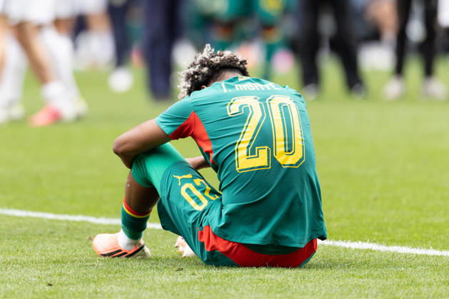 July 1, 2026, Seattle, Washington, USA: Senegal forward Ibrahim Mbaye (20) sits on field after a game loss at the end of the game Belgium national team, Nationalteam vs Senegal National Team for the FIFA World Cup, WM, Weltmeisterschaft, Fussball match, for the Round of 32 at Seattle Stadium. Belgium National Team Vs Senegal National Team - ZUMAl181 20260701_zsp_l181_170 Copyright: xMelissaxLevinx