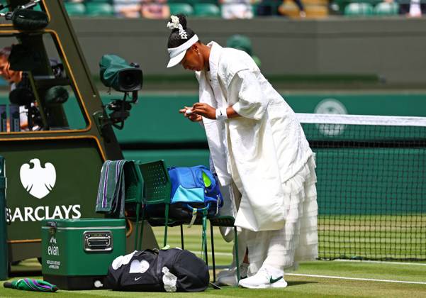 Naomi Osaka ahead of her third round match Wimbledon Tennis Championships, Day 5, The All England Lawn Tennis and Croquet Club, London, UK - 03 Jul 2026London The All England Lawn Tennis and United Kingdom  Copyright: xJamesxMarsh Shutterstockx 16970347ag