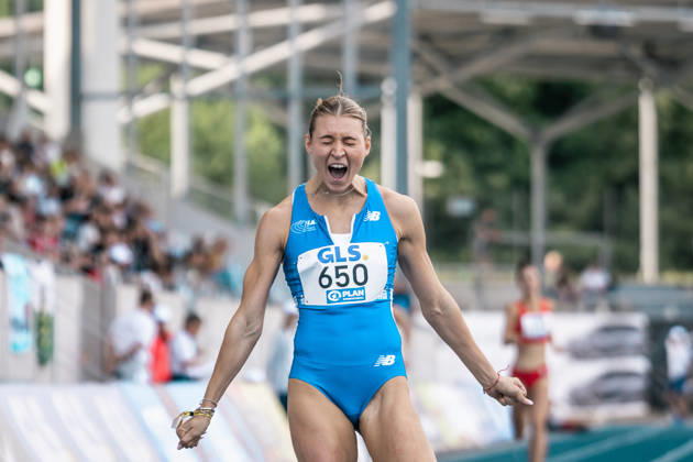 Sport Bilder des Tages Martin Johanna (1. LAV Rostock, 650, 400m Frauen), GER, Leichtathletik, Athletics, Deutsche Meisterschaften U18 U23, Wattenscheid, 03.07.2026, GER, Leichtathletik, Athletics, Deutsche Meisterschaften U18 U23, Wattenscheid, 03.07.2026 Wattenscheid Copyright: xStefanxMayerx EP_SMR